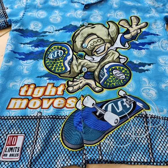 Kid's No Rules Vintage Polyester Button Up Shirt - Picture 5 of 8